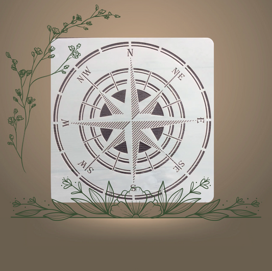 Pochoir Nord 30x30cm