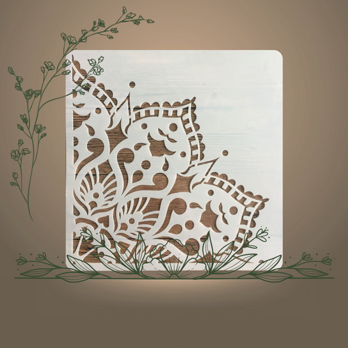 Pochoir verra 30x30cm