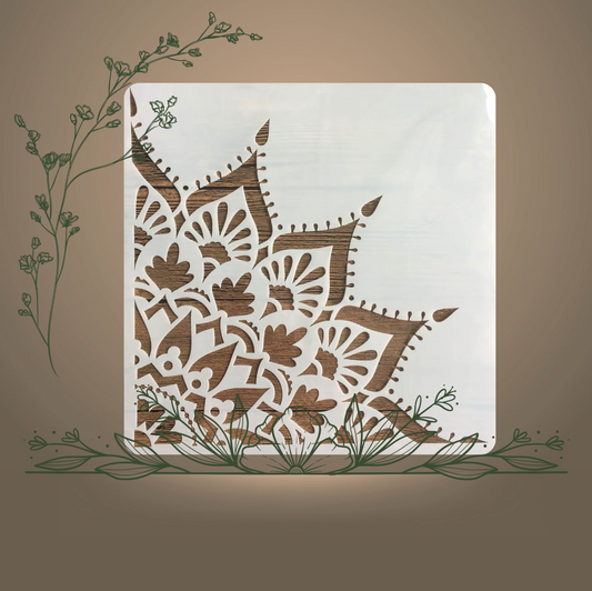 Pochoir verre 30x30cm