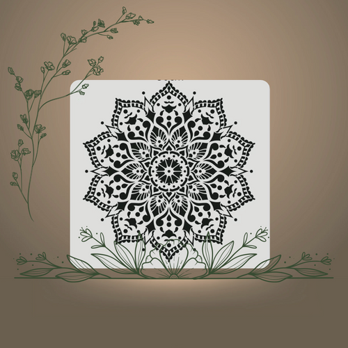 Pochoir Bille 50x50cm