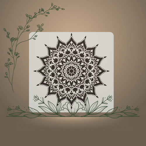 Pochoir Pique 50x50cm