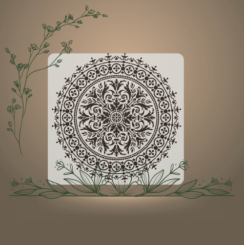 Pochoir Cerise 50x50cm