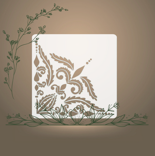 Pochoir Triba 90cm (1/4)