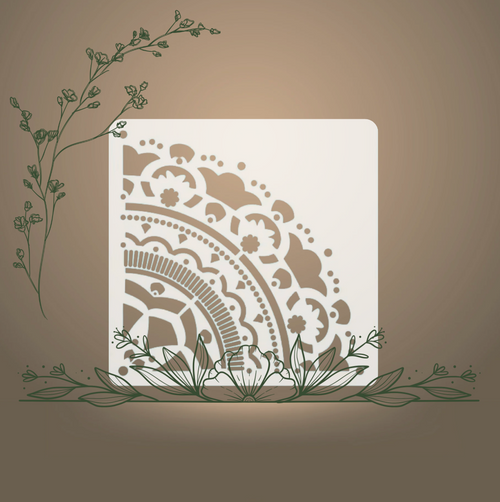 Pochoir Nefa 90cm (1/4)