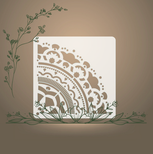 Pochoir Nefa 90cm (1/4)