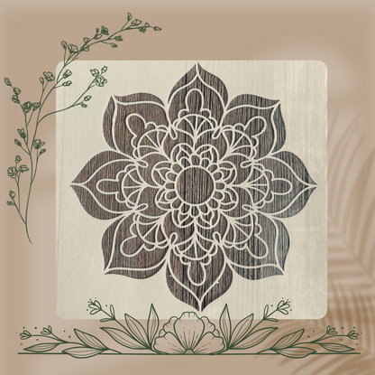 4pcs Pochoirs Eclosion 20x20cm
